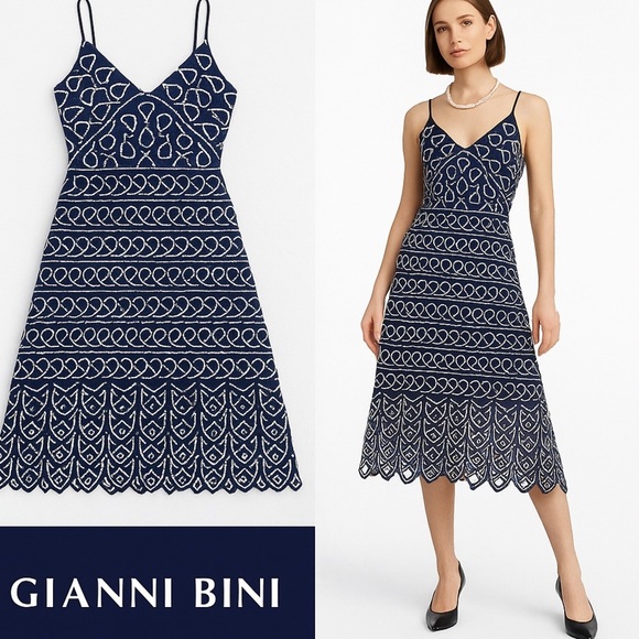 💙Gianni Bini, Stunning Nautical Gardens Dress, Excellent Condition, Size 0 - Picture 3 of 16